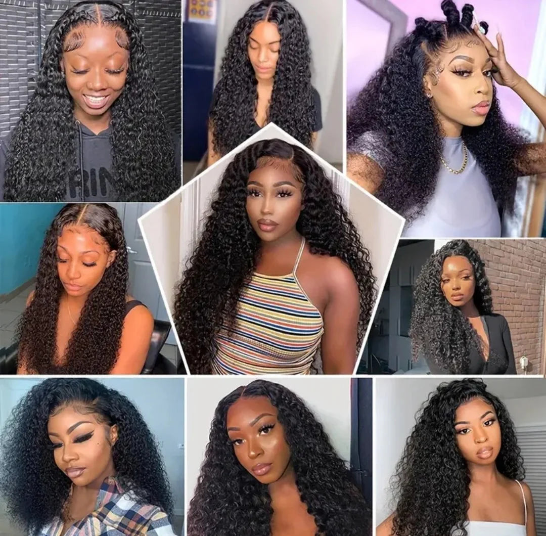 "22" Brazilian Hair Water Wave Glueless Wig-13x4 Full Frontal Lace Wig